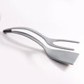 Ljojo 2-in-1 Egg Steak Spatula Clamp, Nylon Kitchen Flip Cooking Spatula