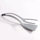 Ljojo 2-in-1 Egg Steak Spatula Clamp, Nylon Kitchen Flip Cooking Spatula