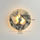 Ljojo Marble LED Wall Sconce Round Indoor Lamp for Home Decor
