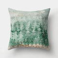Ljojo Minimalist Spring Tree Landscape Pillow Cover - Bear Penguin Cartoon Animal Pillowcase