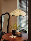 Japanese Wabi Sabi Fabric E27 Pendant Light | Retro Living Room Chandelier by Ljojo