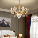 Crystal Luxurious European Style Pendant Lamp French Atmosphere Living Room Dining Light Ljojo