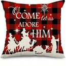 Christmas Decoration Pillowcase Ljojo Merry Christmas New Year Gift Sofa Cushion Cover