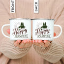 Enamel Mountain Mug with Handle by Ljojo. Best Camping Gift for Outdoor Lovers
