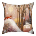 Christmas Deer & Rabbit Winter Pillow Case - Ljojo Home Decor Collection