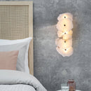 Ljojo Marble LED Wall Lamp Copper Sconce for Parlor Bedroom