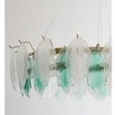 SANDYHA Stained Glass Chandelier LED Pendant Light Stylish Elegant Lighting for Living Room Bedroom by Ljojo
