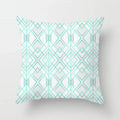 Light Blue Green Mint Geometric Print Boho Pillowcase Set by Ljojo
