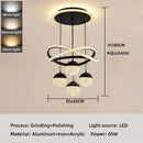 Ljojo Modern Acrylic Crystal Children Chandelier Pendant Lamp for Home Decor LED Indoor Lighting
