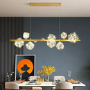 Ljojo LED Glass Ball Chandelier with Remote Control Home Decoration Indoor Lighting