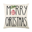 Christmas Party Pillowcase with Santa Claus & Snowman Print for Home Decoration by Ljojo.