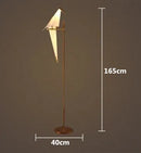 LED Branch Pendant Light: Modern Paper Bird Indoor Lighting by Ljojo
