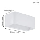 Ljojo Modern Aluminum Wall Lamp - Simple Indoor Lighting for Bedroom, Living Room, and Stairs