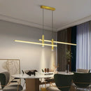 Ljojo Minimalist Line Chandelier Pendant Lamps for Kitchen Dining Table Lighting