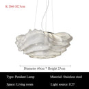 Italian Pendant Lights Stainless Steel Chandeliers for Living Room by Ljojo