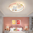 Ljojo Cute White Rabbit LED Ceiling Lamp Chandelier Kids Room Decor Children's Bedroom Lighting