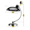 Ljojo Vintage Bauhaus Adjustable Desk Lamp Retro Table Light Home Office Study Reading