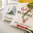 Ljojo Linen Christmas 45x45 Cushion Covers for Sofa Couch Bed Decor.