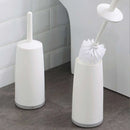 Ljojo Long Handle Toilet Brush with Standing Base - Bathroom Cleaning Tool