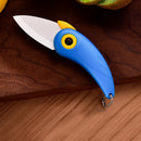 Ljojo Mini Bird Ceramic Knife: Portable & Foldable Kitchen Tool