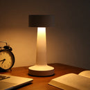 Ljojo Metal LED Touch Desk Lamp Rechargeable Portable Dimming Retro Design for Bedroom and Picnic