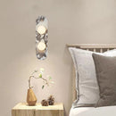 Ljojo Marble LED Wall Lamp White Glass Sconce for Indoor Spaces