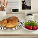 Kawaii Korean Ceramic Plate Cup Set by Ljojo - 5/8 inch Tableware & Decor