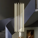 Ljojo Luxury Black LED Pendant Lights - Remote Control Dimmable Nordic Design