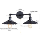 Ljojo Loft LED Wall Lights 2-heads Industrial Lamparas De Pared for Living Room