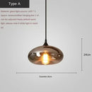 Modern Smoky Gray Glass Chandelier for Dining Kitchen Living Room Ljojo Nordic Pendant Light