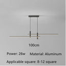 Nordic Dining Table Pendant Lamp Black Gold Minimalist Chandelier by Ljojo