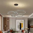 Nordic Round Acrylic Led Chandelier Modern Home Decoration Hanging Light - Ljojo