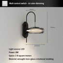Italian Minimalist Living Room Black Wall Lamps Modern Creative Glass Light Bedroom Atmosphere Bedside Lights by Ljojo