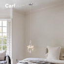 French Crystal Small Chandelier Bedroom Candle Hanging Lamp by Ljojo - Luxurious High-End Lighting