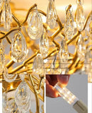 LED Modern Crystal Ceiling Lamp Tree Branch Chandelier for Living Room by Ljojo