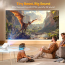 Ljojo™ HY300Max Portable Projector: 400ANSI WiFi6, Auto Focus, 8K Full HD, Home Outdoor Cinema