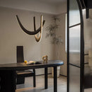 Wabi Sabi Solid Wood Chandelier Pendant Lamp for Living Dining Room by Ljojo