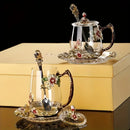Enamel Glass Mug Set with Lid & Spoon by Ljojo: High-Temperature-Resistant Teaware