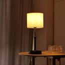 LED 5w Rechargeable Table Lamp Cordless Dimmer Reading Light Copper White Linen USB Touch