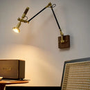 Nordic Robotic Arm Bedroom Metal LED Wall Lamp Medieval Vintage Industrial by Ljojo
