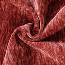 Burgundy Chenille Throw Pillow Covers x2 - Ljojo Home, 30x50, Soft & Retro, Living Room Décor