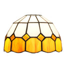 8 Inch Mediterranean Stained Glass Lampshade Replacement by Ljojo - Modern Chandelier Ceiling Wall Lamp