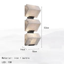 Ljojo Marble Wall Lamp Copper Finish Hotel Living Room Bedroom Background Bedside Wall Light