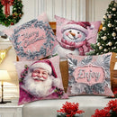 Cute Snowman Santa Claus Pillowcase by Ljojo - Home Decoration