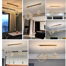 Ljojo Luxury LED Crystal Chandelier for Dining Room and Kitchen