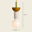Ljojo Geometric Solid Wood LED Ceiling Chandelier Modern Nordic Minimalist Cream Dining Room Decor