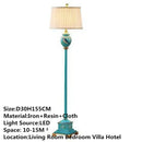 Ljojo Luxe Retro Floor Lamp for Bedroom, Living Room, Villa & Hotel Décor
