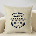 Ljojo Marine Cotton Fish Cushion Cover 45x45CM Square Home Decor Pillow Case