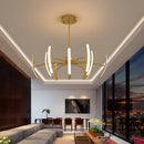 Ljojo Modern Adjustable Led Ceiling Chandelier in Gold/Black/White