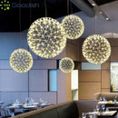Modern Nordic Stainless Steel Spark Ball LED Pendant Lights Chandelier for Home Decoration - Ljojo
